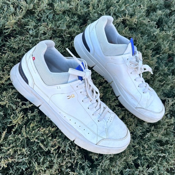 On Cloud The Roger Centre Court Leather Sneakers Men's Size 11 White Shoes - Picture 3 of 14